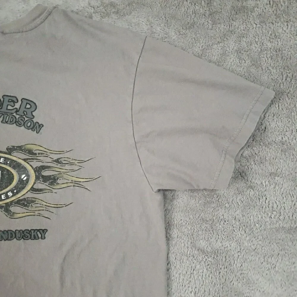 Harley Davidson T Shirt Short Sleeve Naughty or Nice Lady Roeder OH Men's Sz M